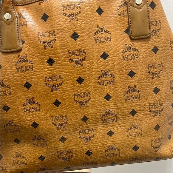 MCM Brown and Green Tote Bag - Picture 13 of 16